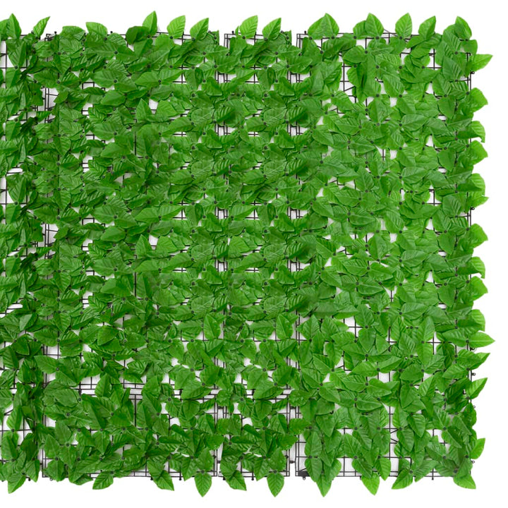 altanafskærmning 300x150 cm med grønne blade