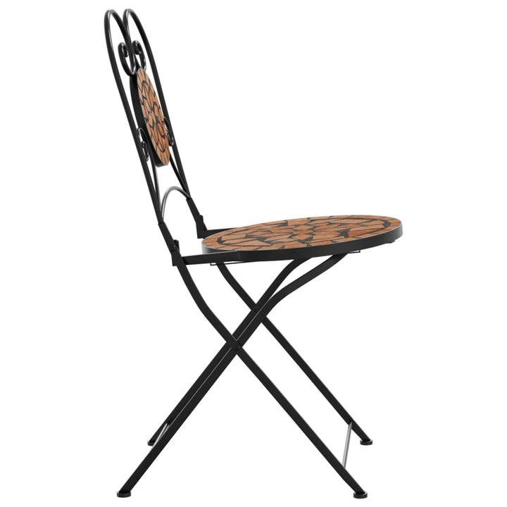 Klapstole 2 stk. Terrakottakeramik