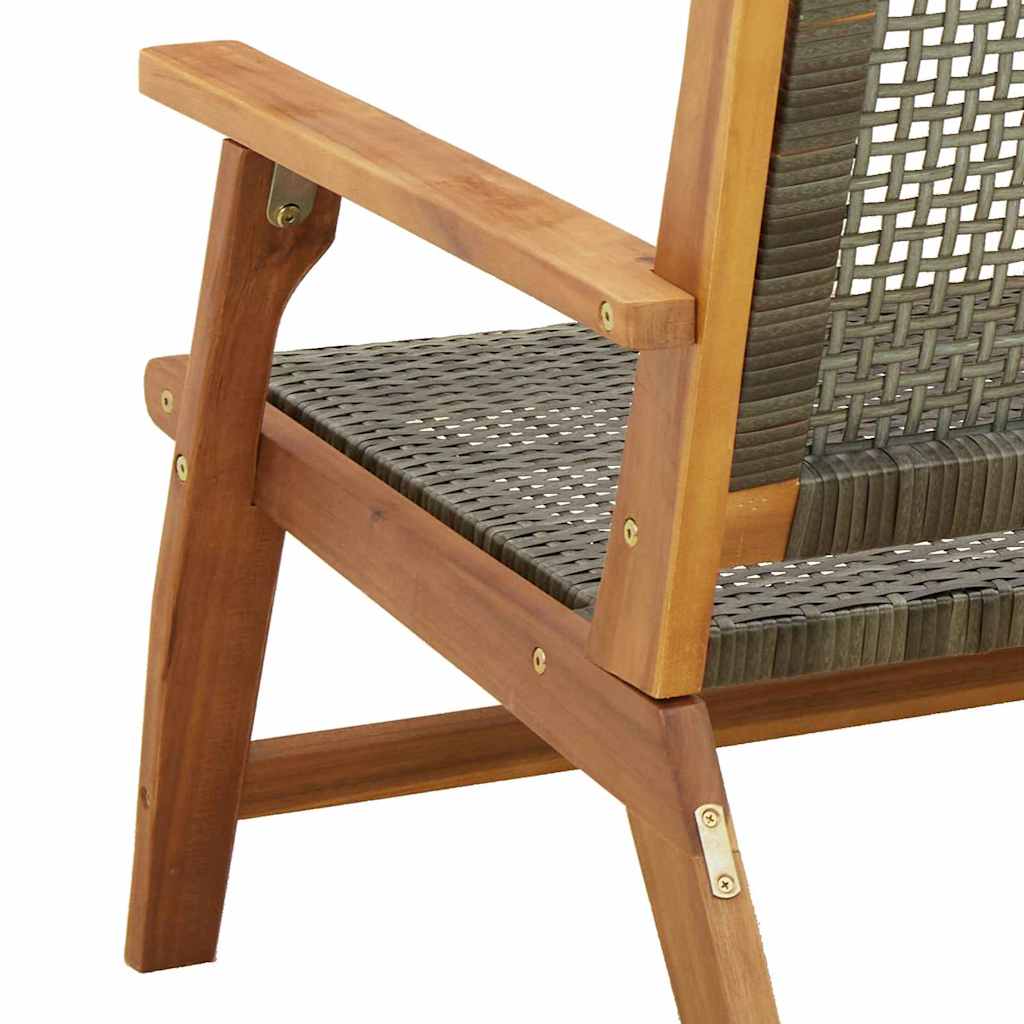 Havemøbler 2 pcs Grå 67 x 78 x 73 cm Massivt Akacietræ