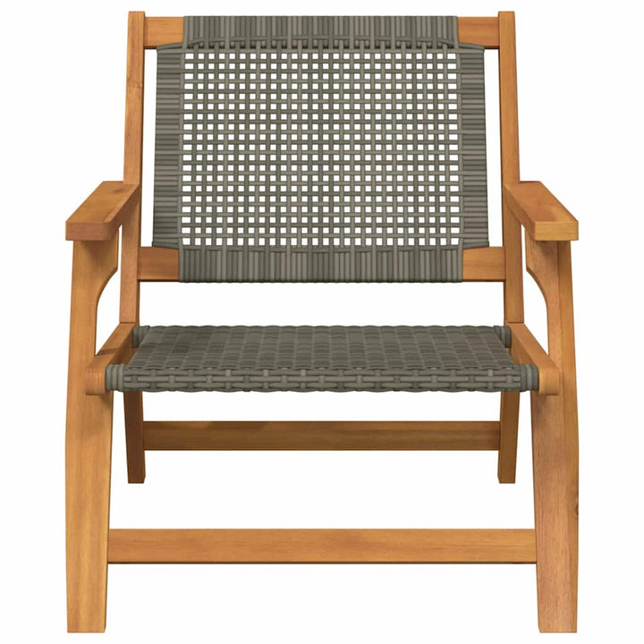 Havemøbler 2 pcs Grå 67 x 78 x 73 cm Massivt Akacietræ