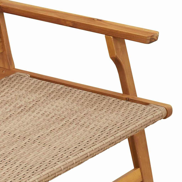 Havemøbler 2 pcs Beige 67 x 78 x 73 cm Massivt Akacietræ