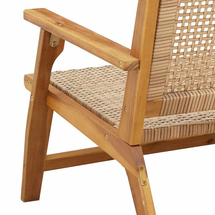 Havemøbler 2 pcs Beige 67 x 78 x 73 cm Massivt Akacietræ