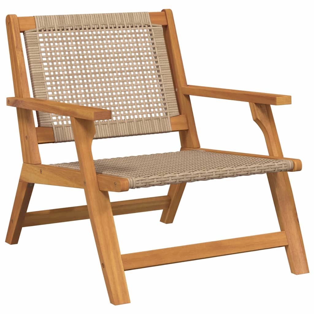 Havemøbler 2 pcs Beige 67 x 78 x 73 cm Massivt Akacietræ