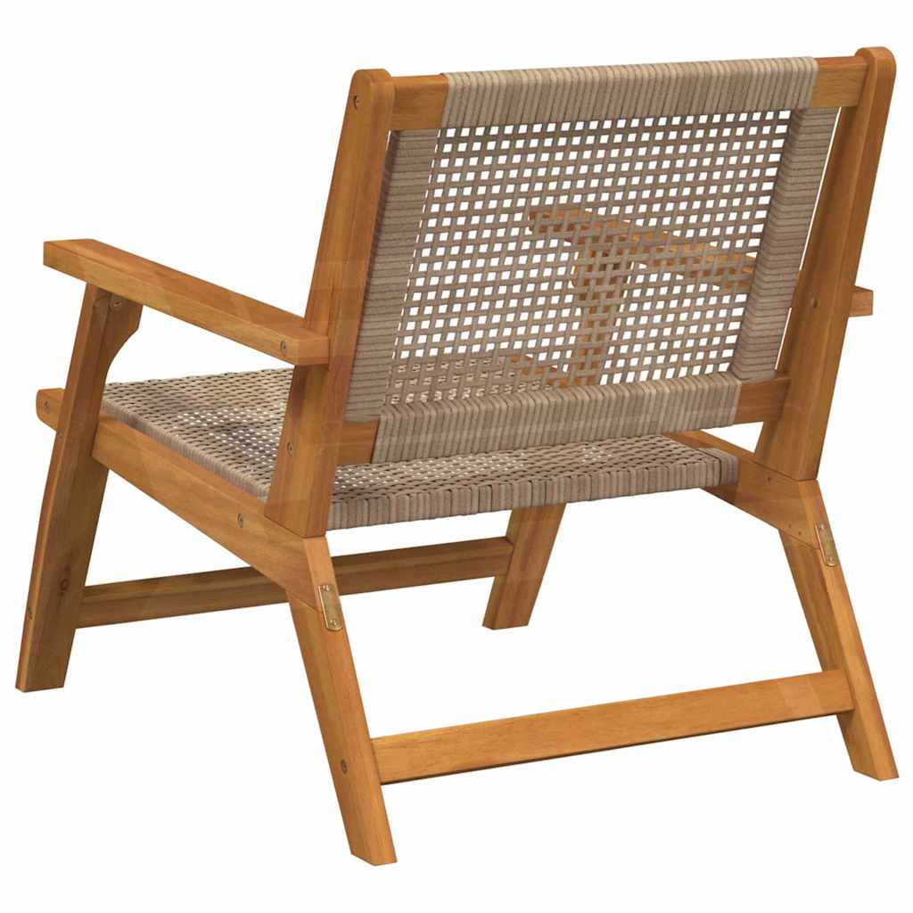 Havemøbler 2 pcs Beige 67 x 78 x 73 cm Massivt Akacietræ