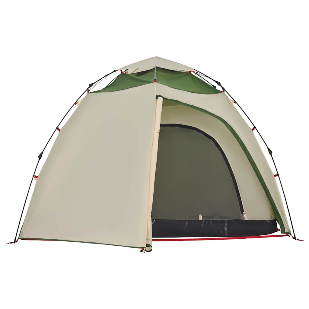 4-personers campingtelt quick-release grøn