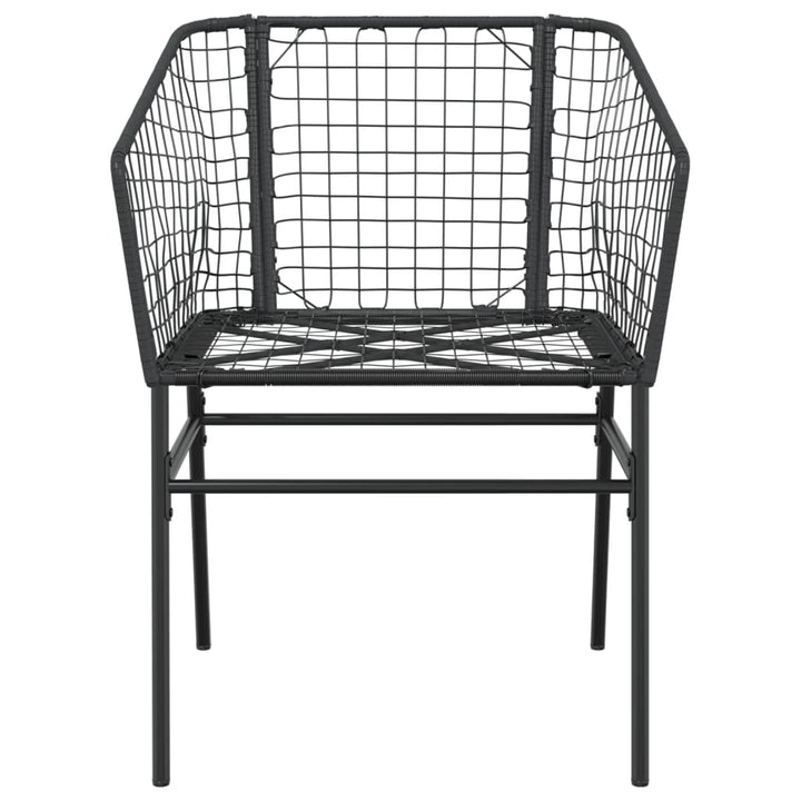 havestole 2 stk. polyrattan sort