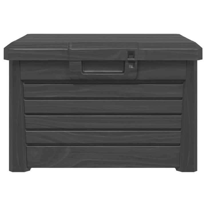 udendørs hyndeboks 73x50,5x46,5 cm polypropylen antracitgrå