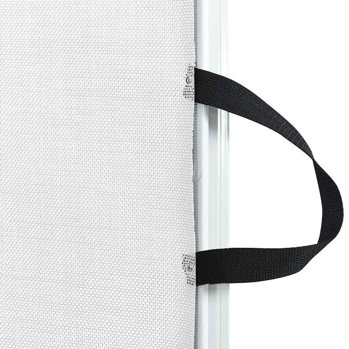 udtrækkelig låge til kæledyr 102,5x125 cm hvid