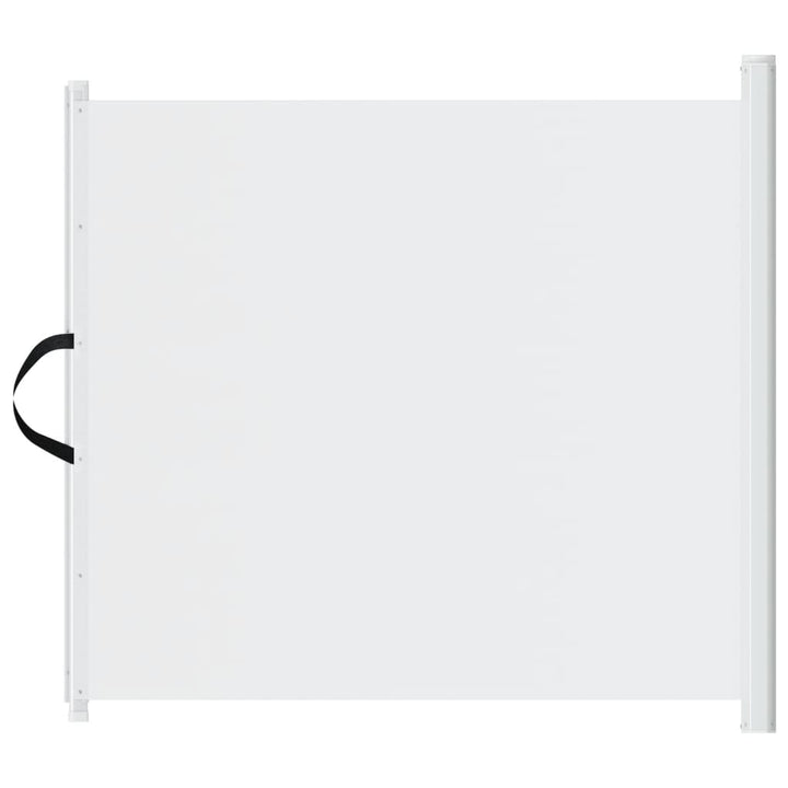 udtrækkelig låge til kæledyr 117,5x125 cm hvid