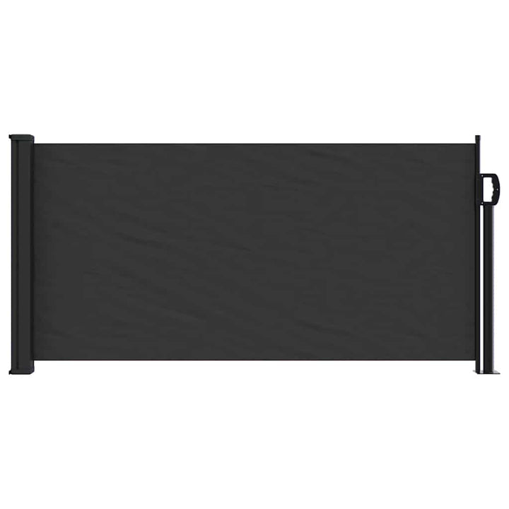 sidemarkise 100x300 cm sammenrullelig sort