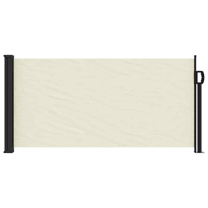 sidemarkise 100x300 cm sammenrullelig cremefarvet