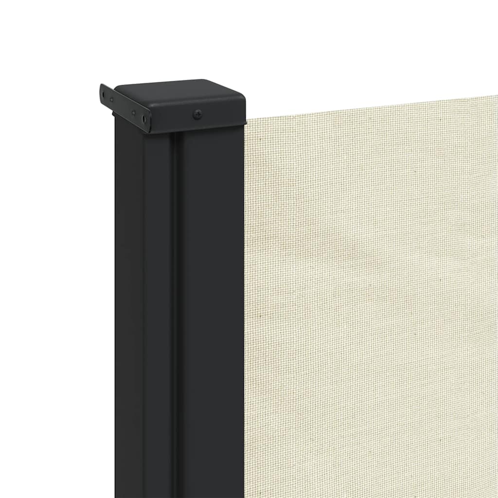 sidemarkise 100x300 cm sammenrullelig cremefarvet