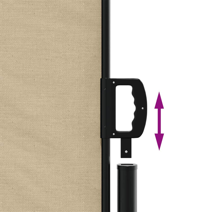 sammenrullelig sidemarkise 100x300 cm beige