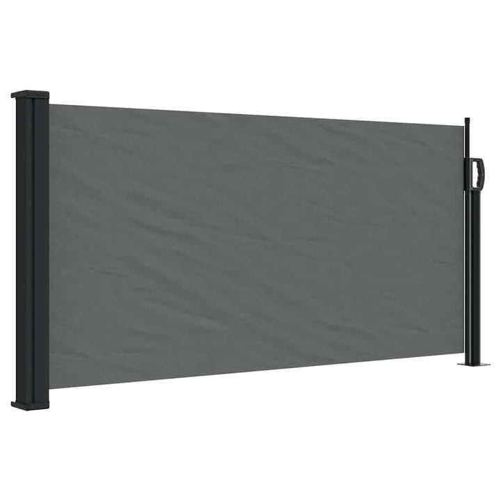 udtrækkelig sidemarkise antracit 100x300 cm