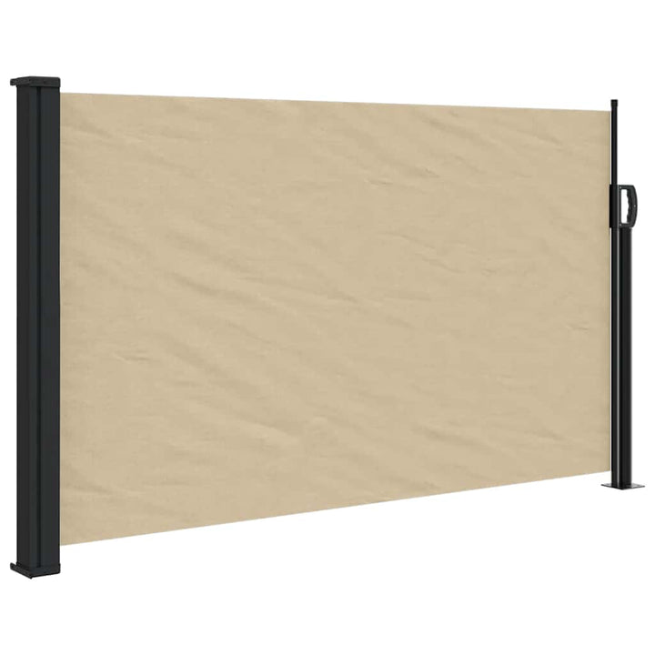 sidemarkise 117x300 cm sammenrullelig beige