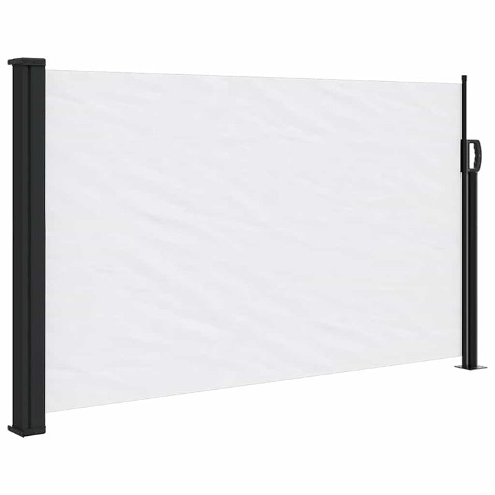 sidemarkise 117x300 cm sammenrullelig hvid