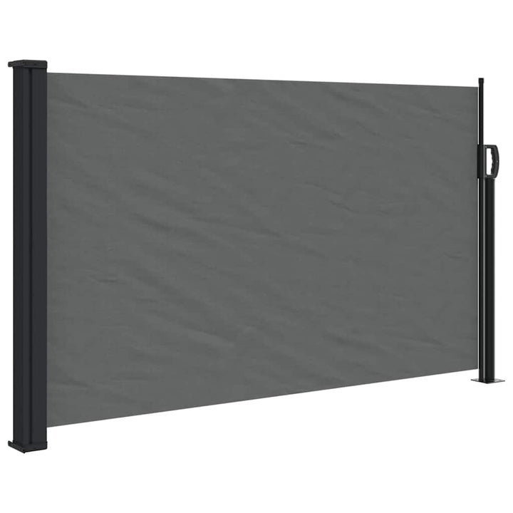udtrækkelig sidemarkise antracit 117x300 cm