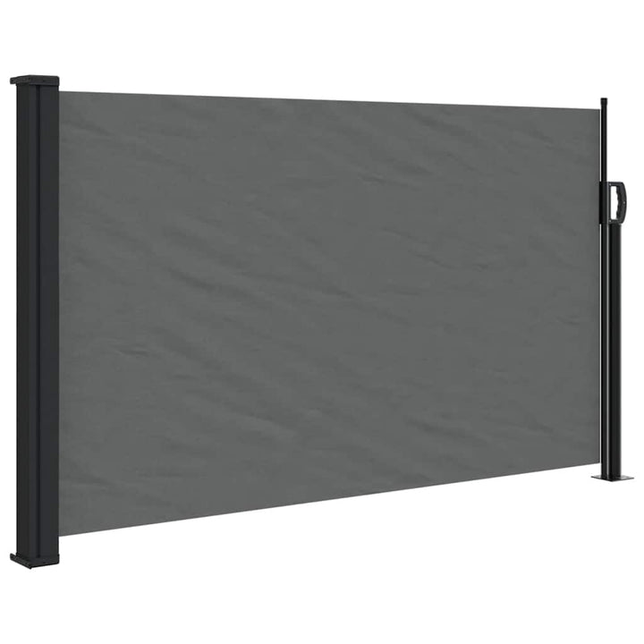 udtrækkelig sidemarkise antracit 117x300 cm