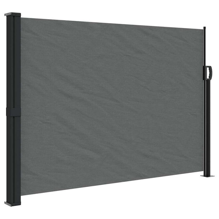 udtrækkelig sidemarkise antracit 140x300 cm