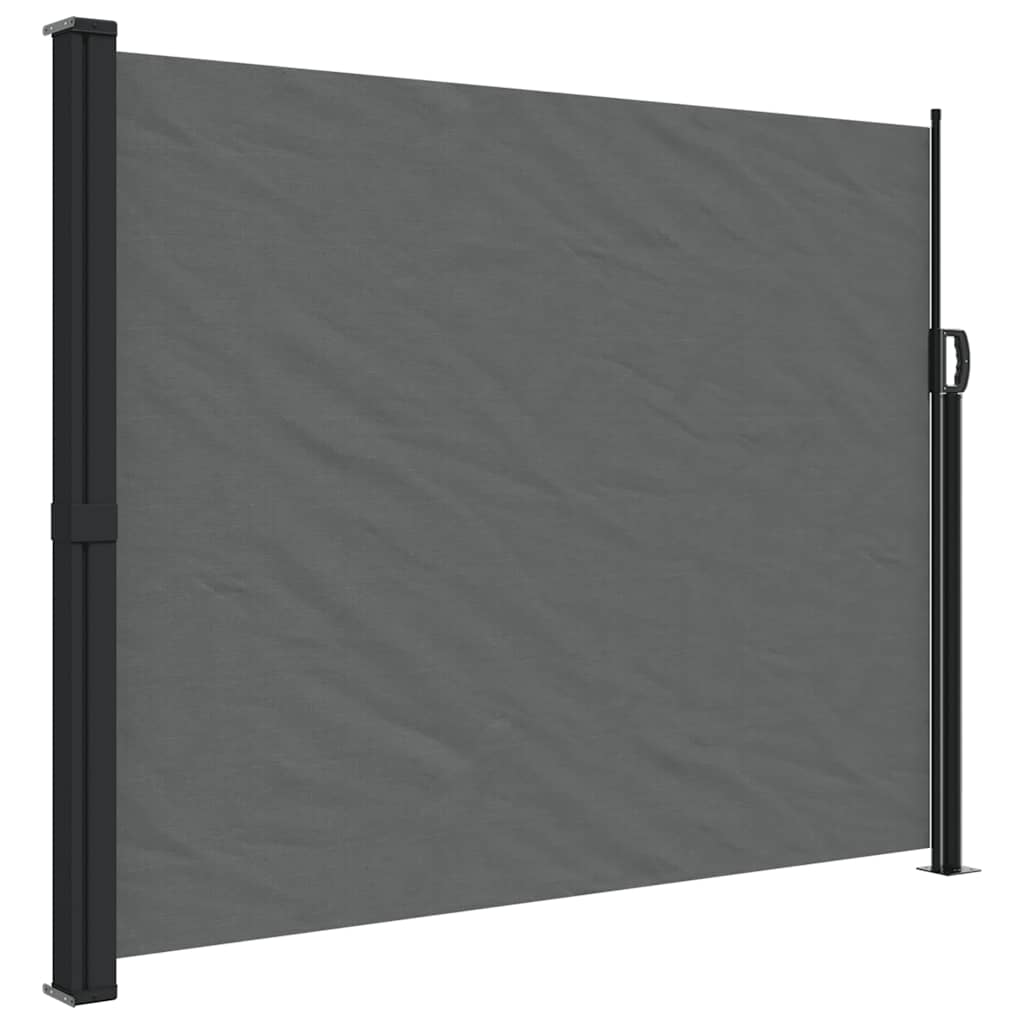 udtrækkelig sidemarkise antracit 160x300 cm