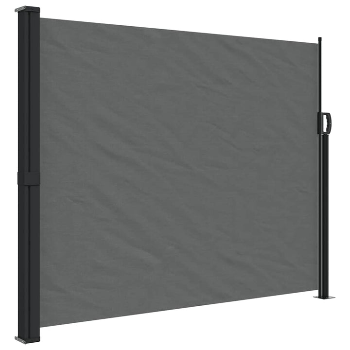 udtrækkelig sidemarkise antracit 160x300 cm