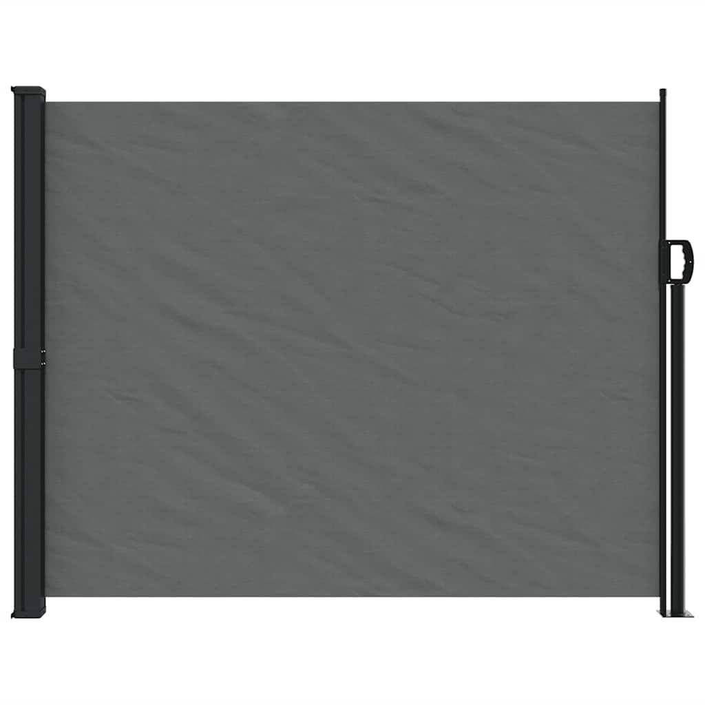 udtrækkelig sidemarkise antracit 160x300 cm
