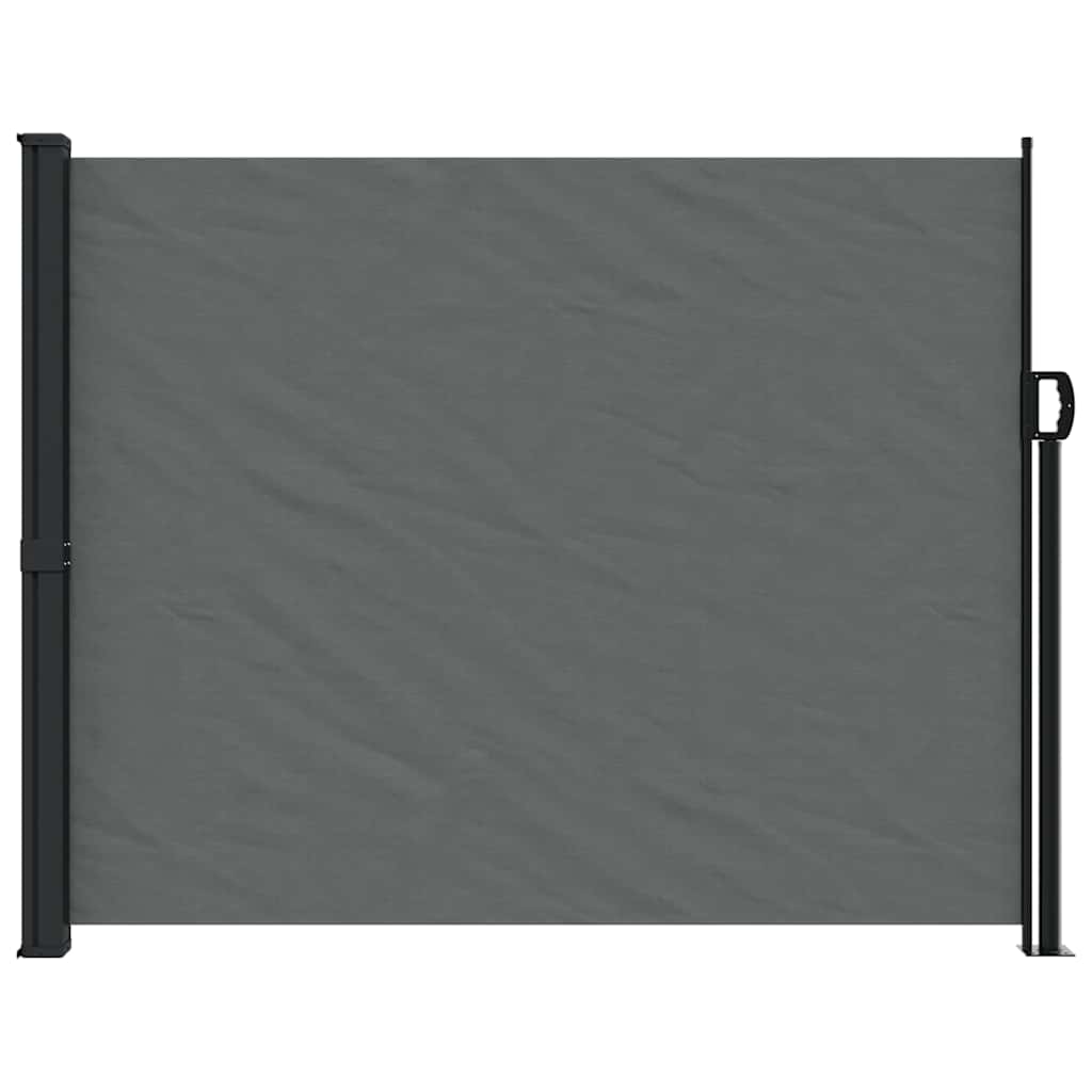 udtrækkelig sidemarkise antracit 160x300 cm