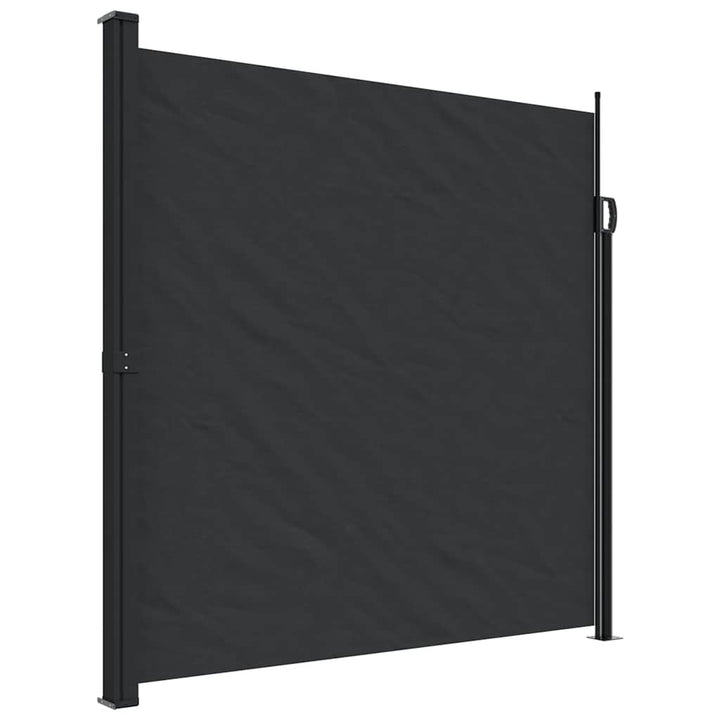sidemarkise 200x300 cm sammenrullelig sort