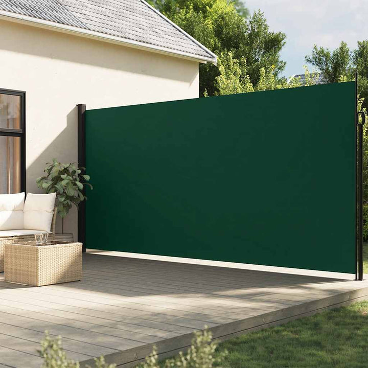 sammenrullelig sidemarkise 200x300 cm mørkegrøn