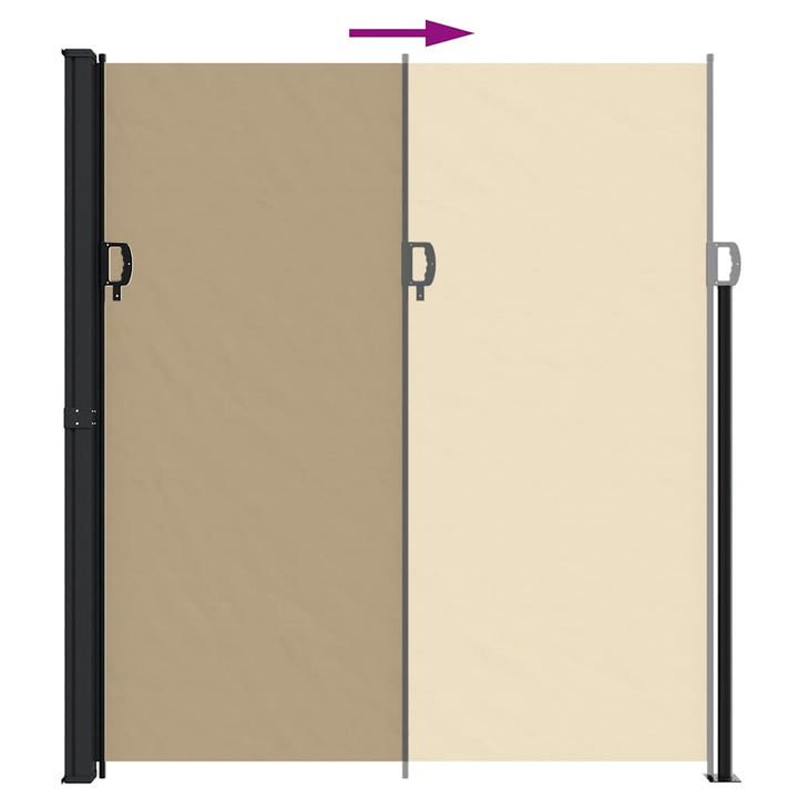 sammenrullelig sidemarkise 220x300 cm beige