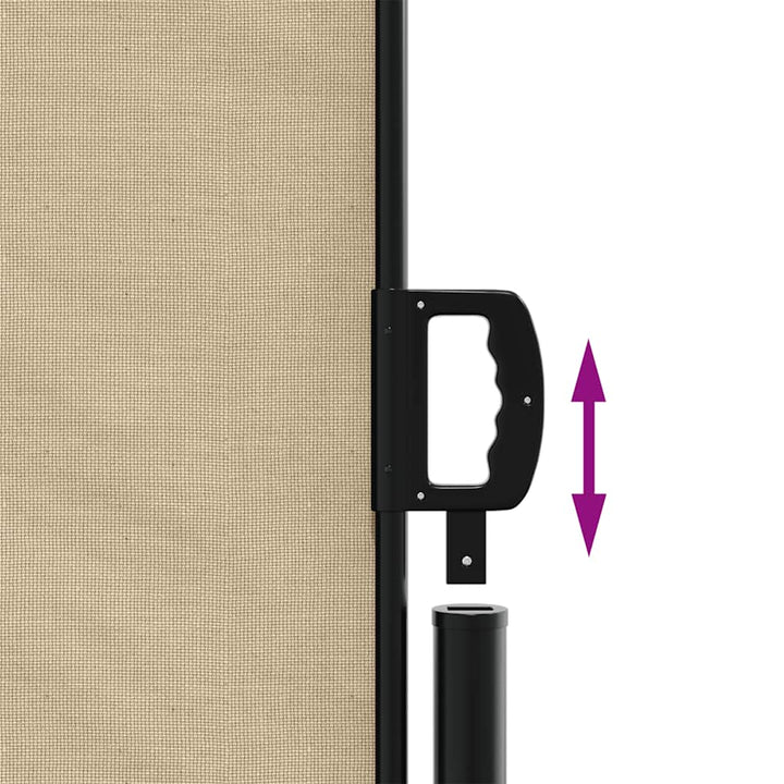 sammenrullelig sidemarkise 220x300 cm beige