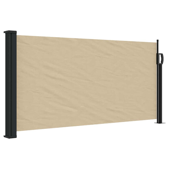 sammenrullelig sidemarkise 100x500 cm beige