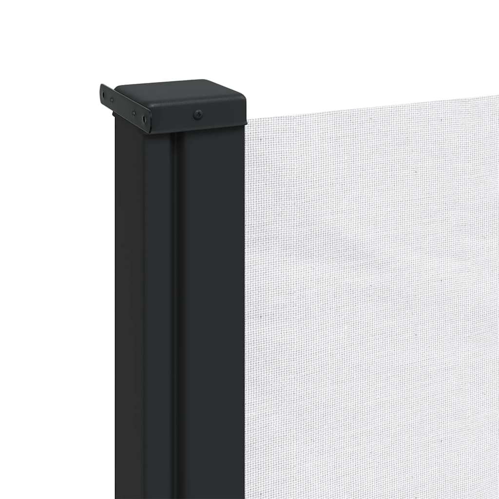 sammenrullelig sidemarkise 100x500 cm hvid