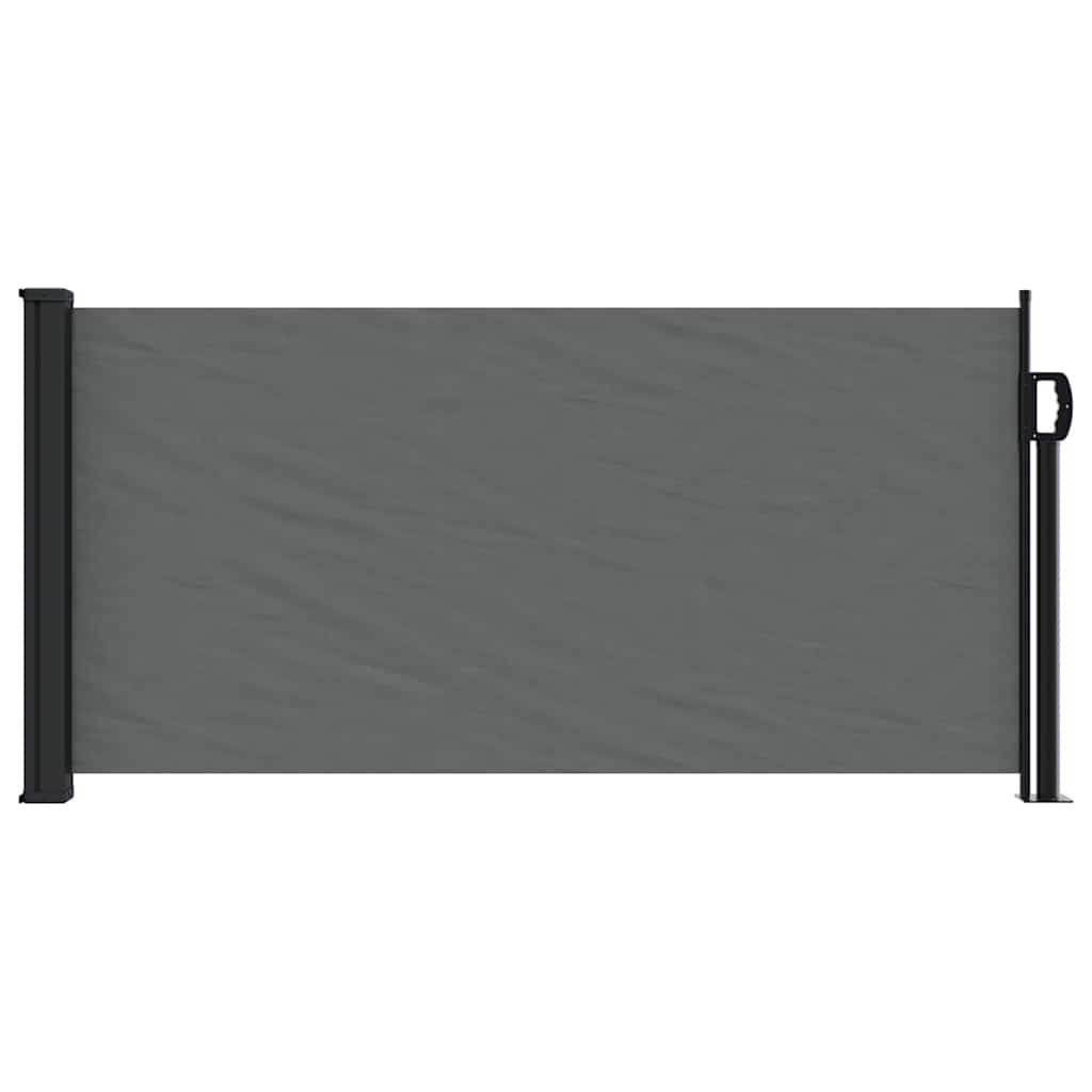 udtrækkelig sidemarkise antracit 100x500 cm
