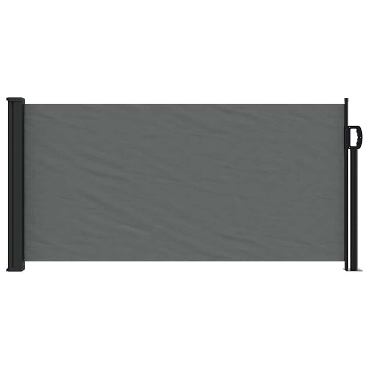 udtrækkelig sidemarkise antracit 100x500 cm