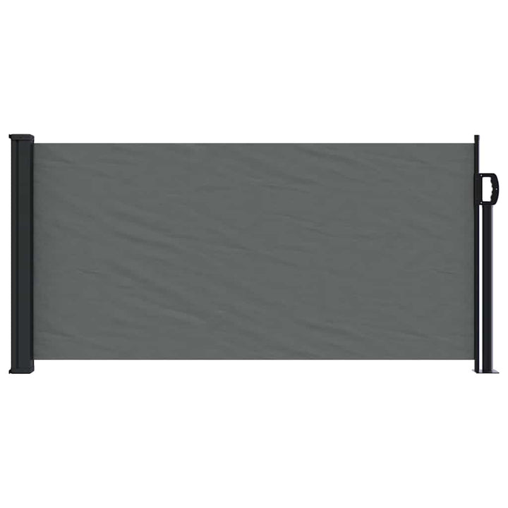 udtrækkelig sidemarkise antracit 100x500 cm