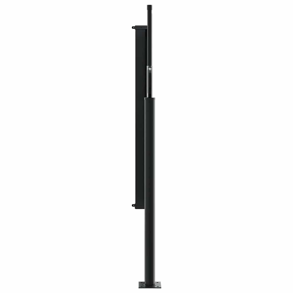 udtrækkelig sidemarkise antracit 100x500 cm