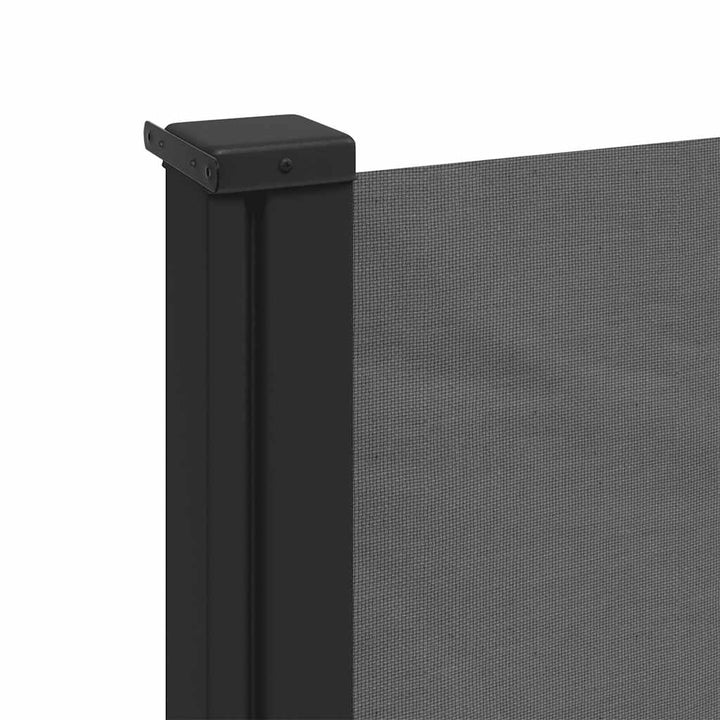 udtrækkelig sidemarkise antracit 100x500 cm