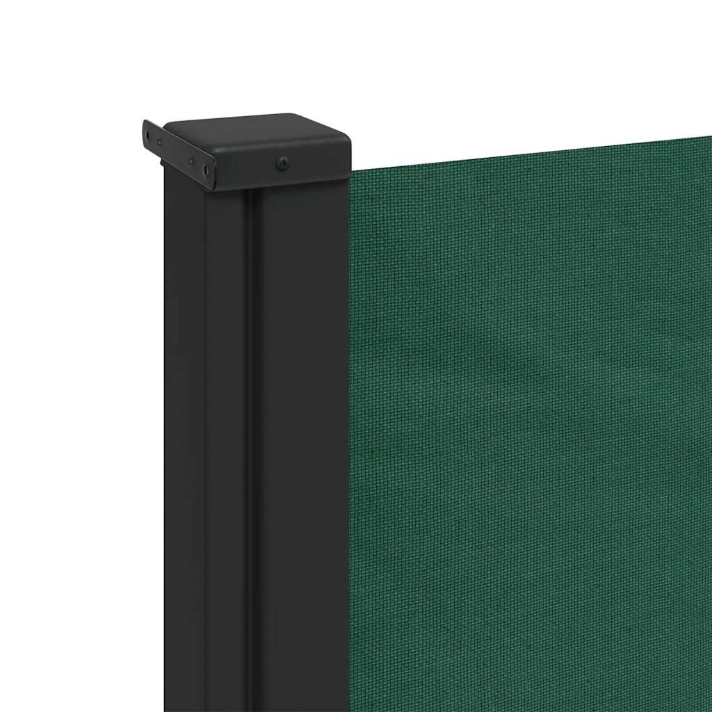 sammenrullelig sidemarkise 120x500 cm mørkegrøn