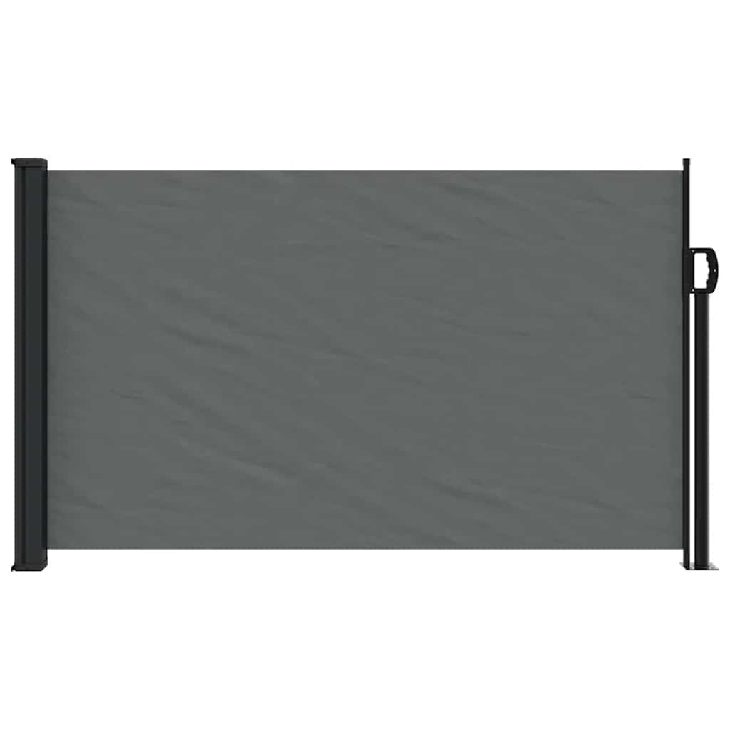 udtrækkelig sidemarkise antracit 120x500 cm