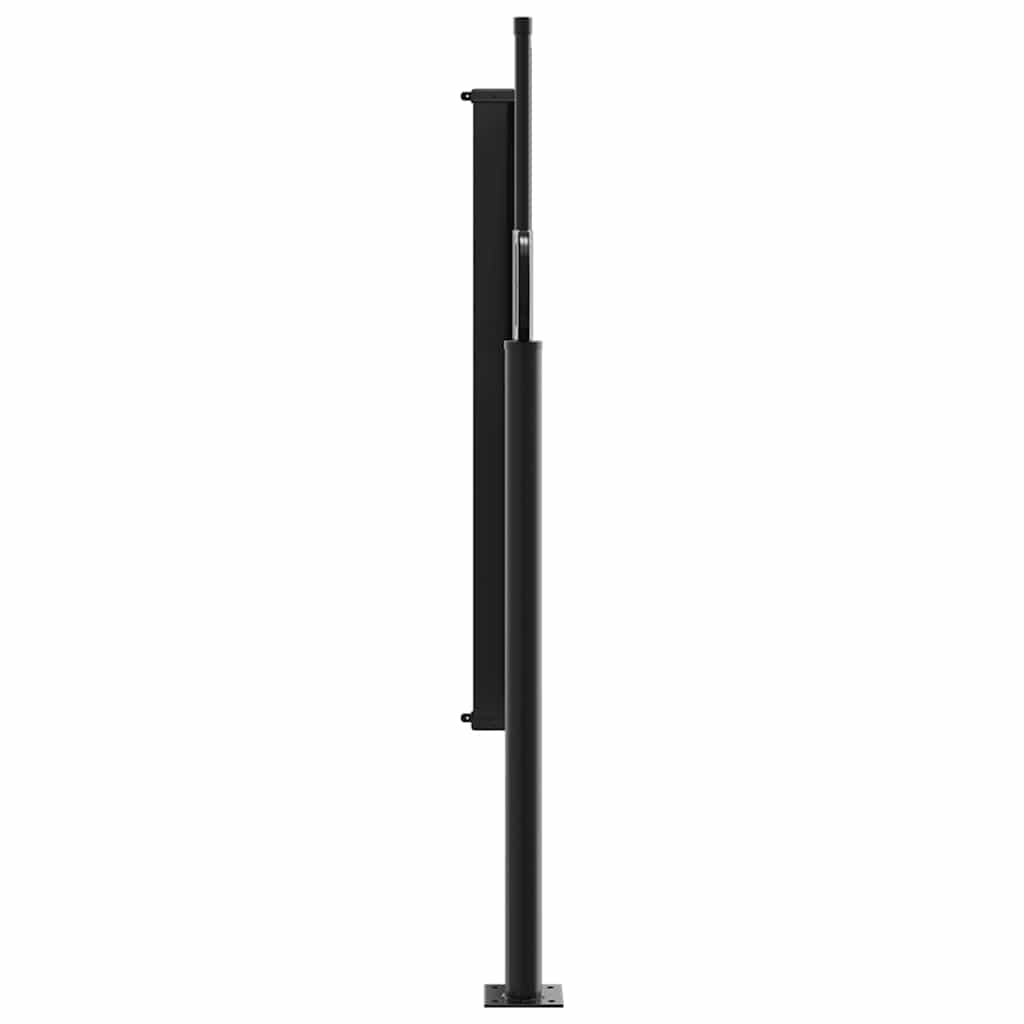 udtrækkelig sidemarkise antracit 120x500 cm