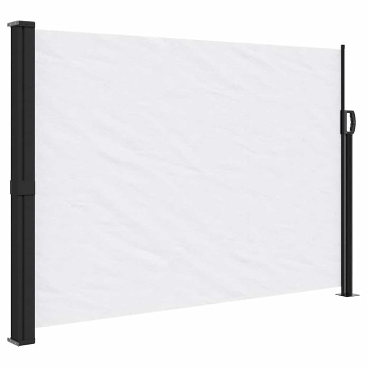 sammenrullelig sidemarkise 140x500 cm hvid