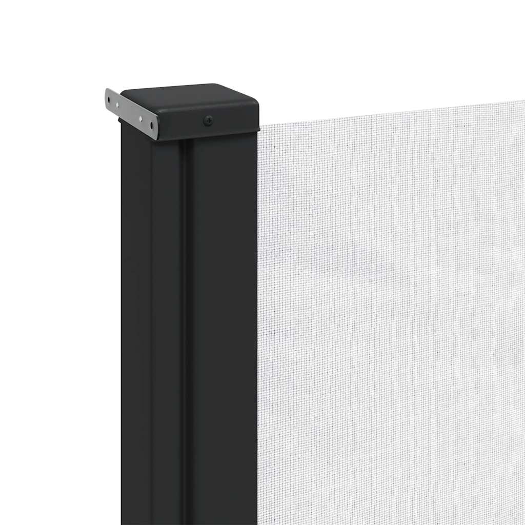 sammenrullelig sidemarkise 140x500 cm hvid