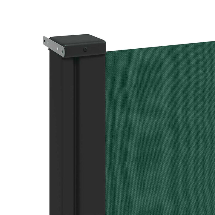 sammenrullelig sidemarkise 140x500 cm mørkegrøn