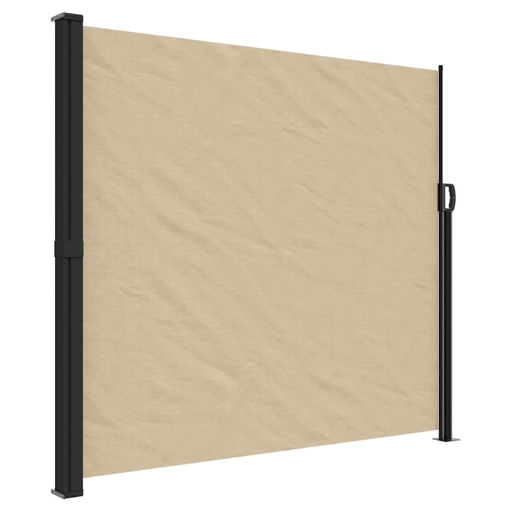 sammenrullelig sidemarkise 180x500 cm beige