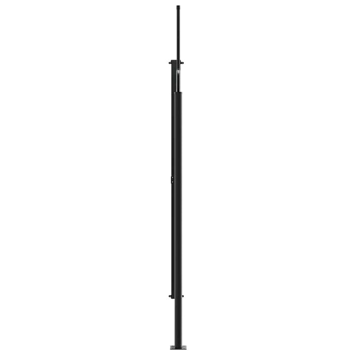 sidemarkise 200x500 cm sammenrullelig cremefarvet