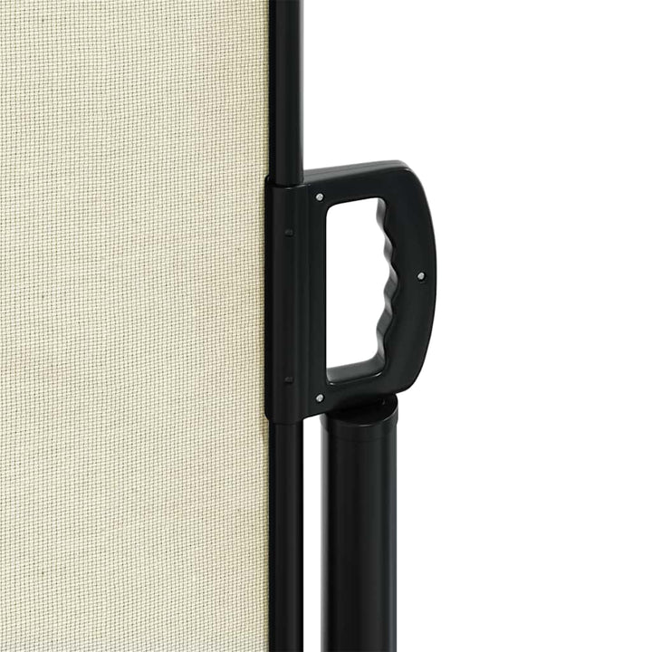 sidemarkise 200x500 cm sammenrullelig cremefarvet