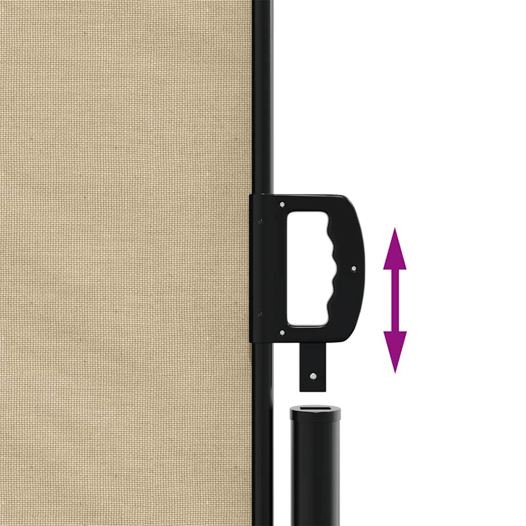 sammenrullelig sidemarkise 220x500 cm beige