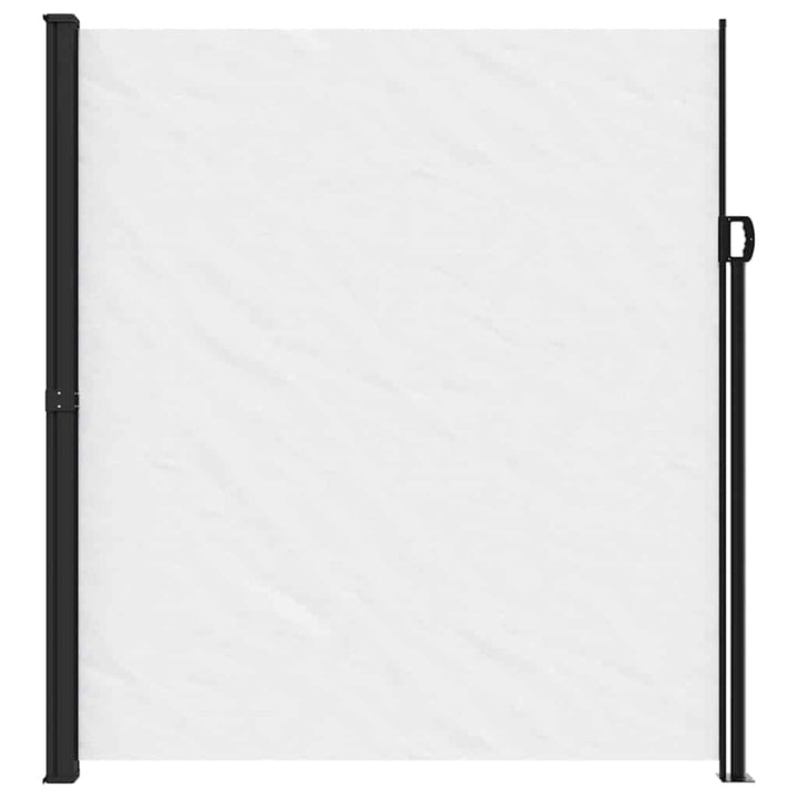 sammenrullelig sidemarkise 220x500 cm hvid