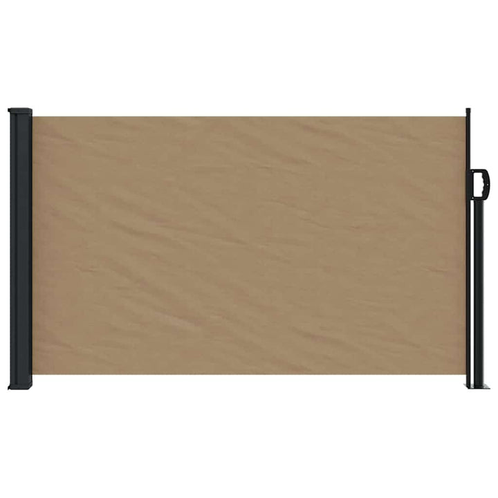 sammenrullelig sidemarkise 120 x 600 cm gråbrun